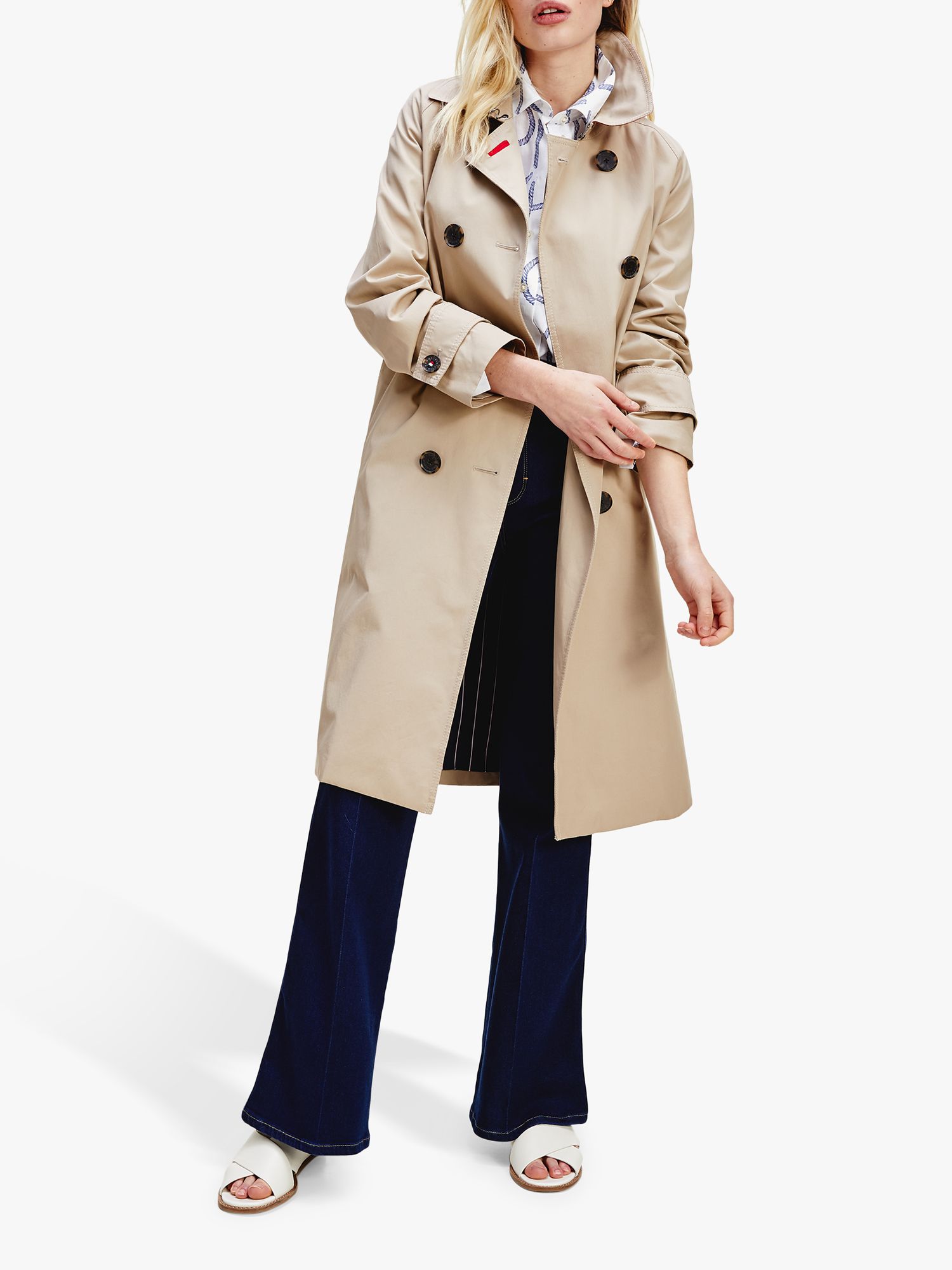 Tommy Hilfiger Maxi Trench Coat, Beige 