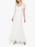 Monsoon Kitty Embellished Maxi Wedding Dress, Ivory