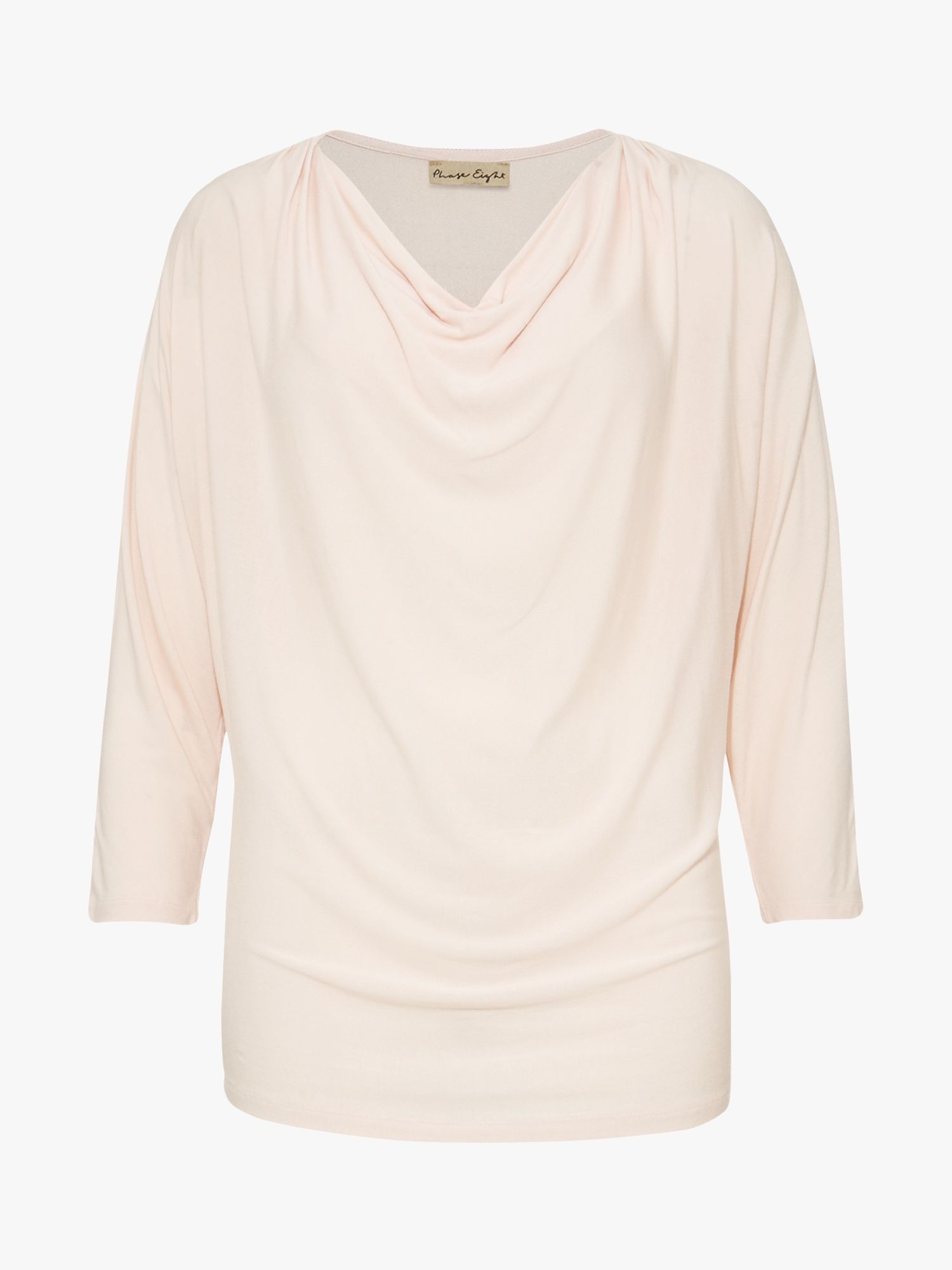 Phase Eight Morgan Cowl Neck Top, Pale Pink