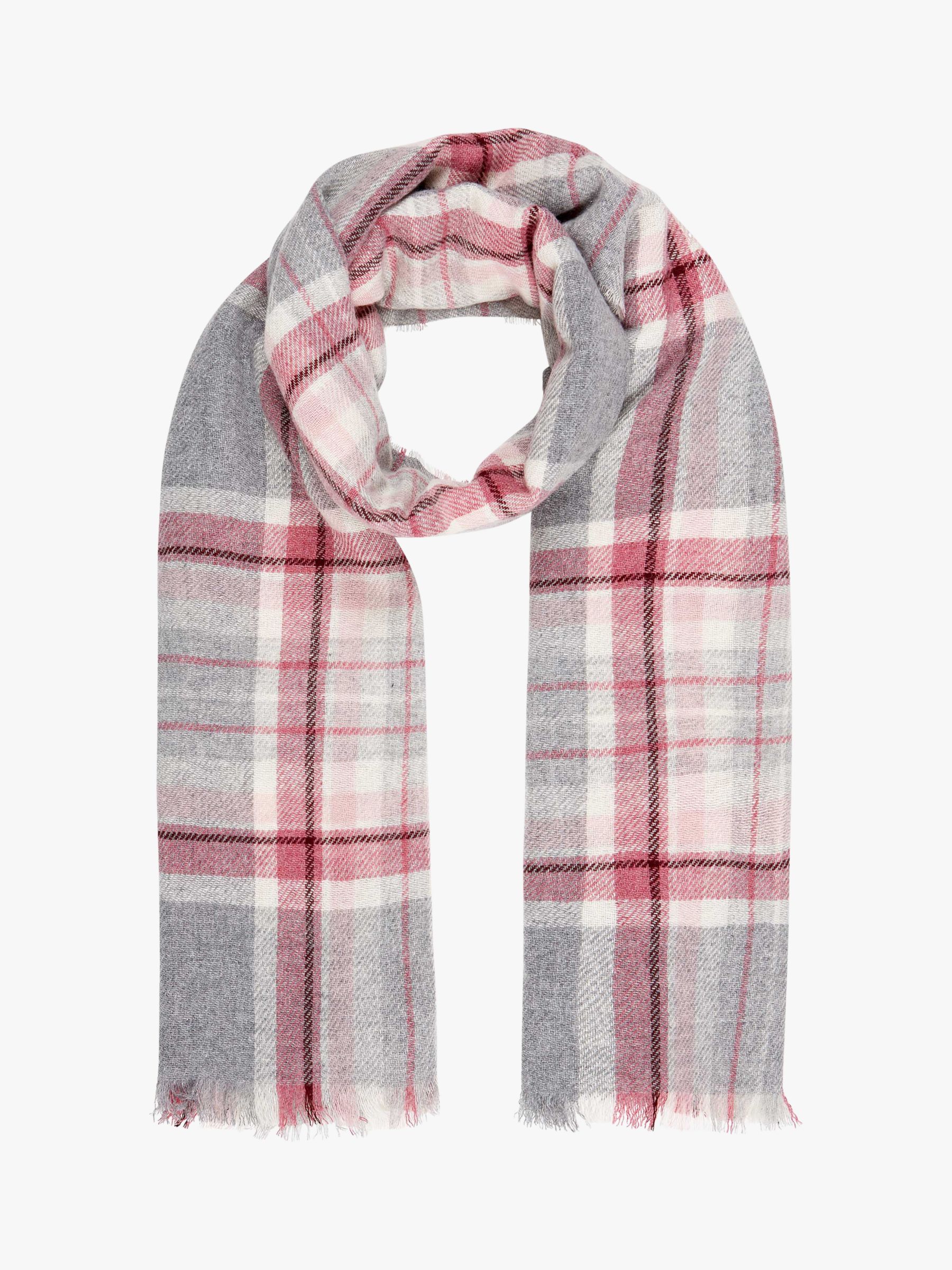 Brora Cashmere Plaid Stole Scarf