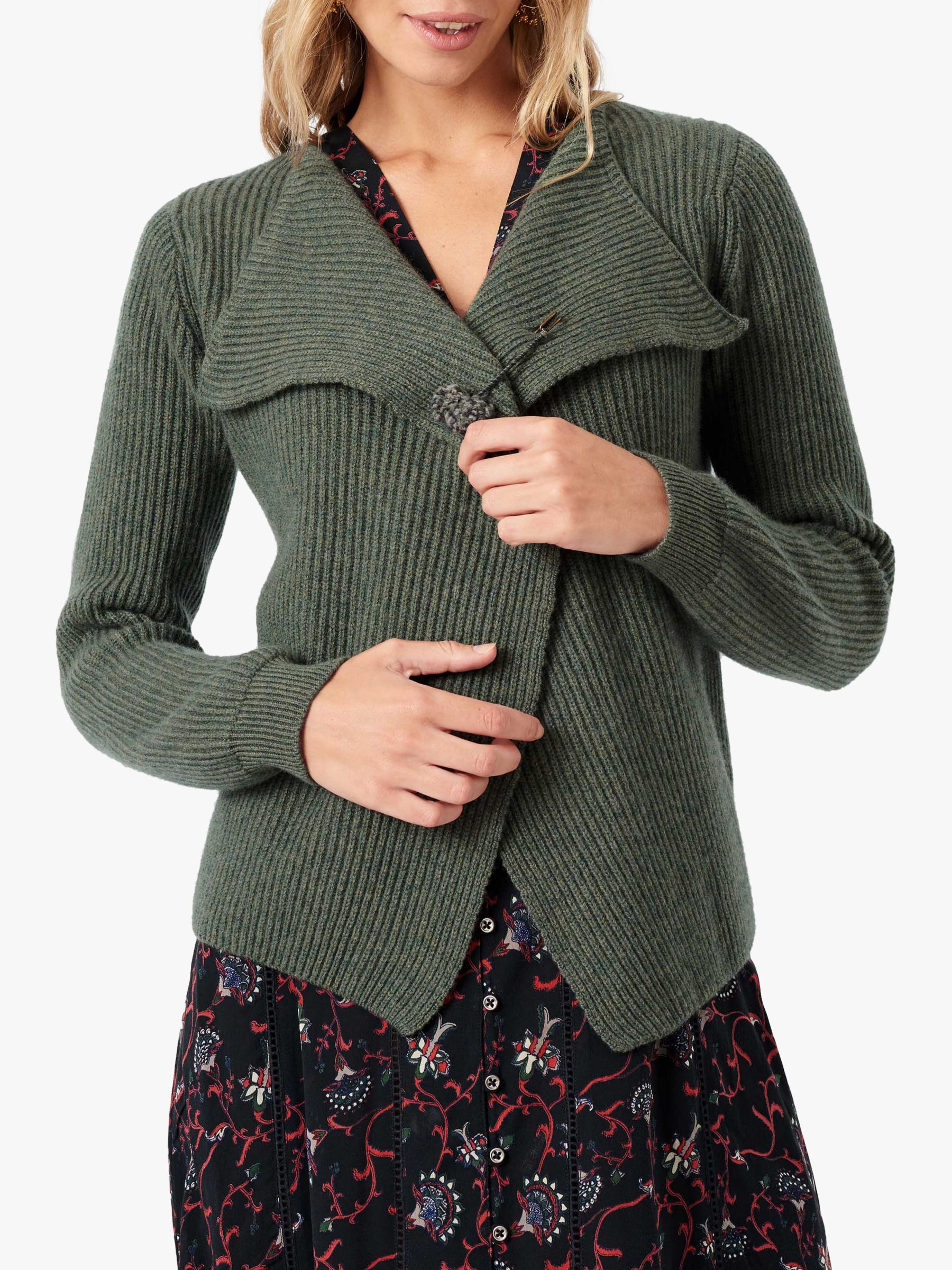  Brora  Cashmere Ribbed Cardigan  at John Lewis Partners