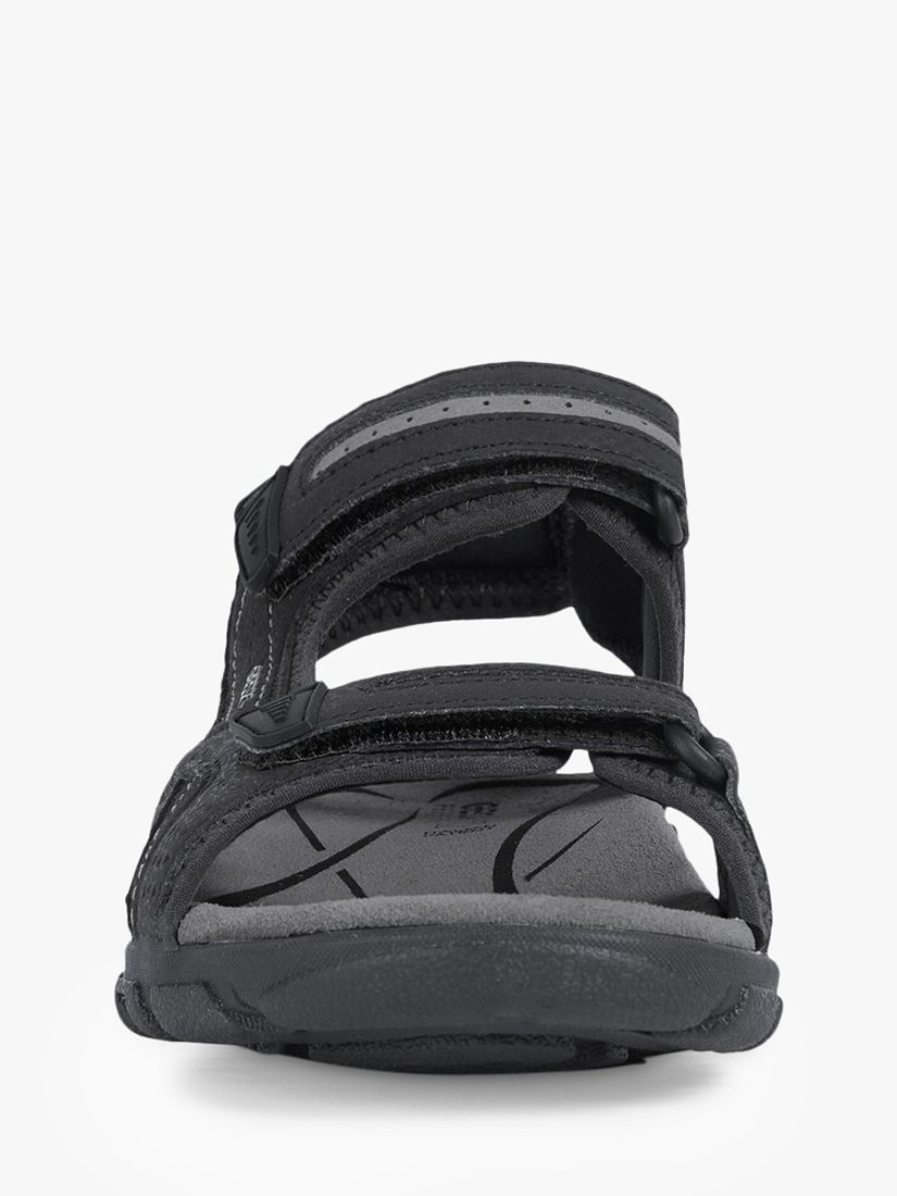 Geox Strada Sandals, Black/Stone, 9
