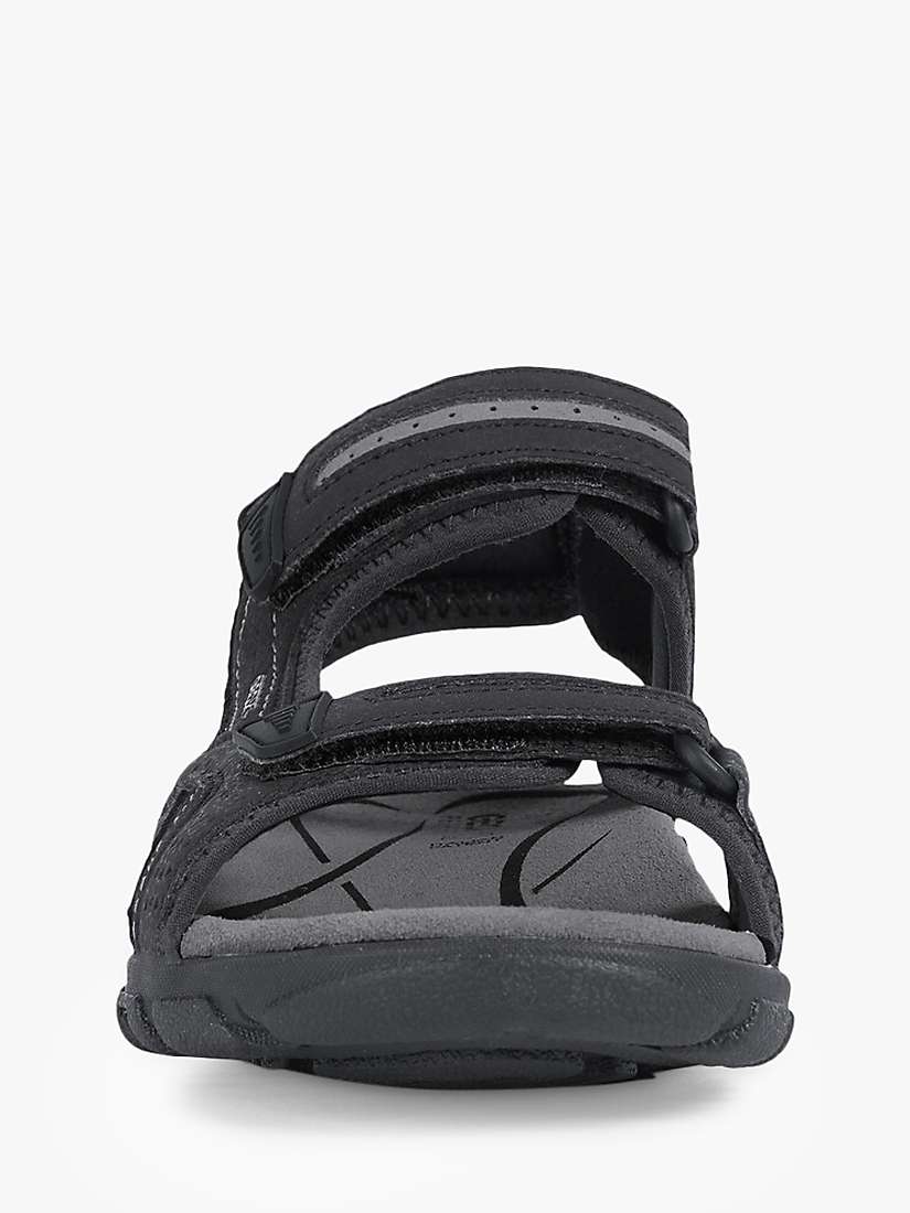 Buy Geox Strada Sandals, Black/Stone Online at johnlewis.com