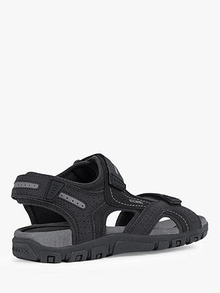 Geox Strada Sandals, Black/Stone