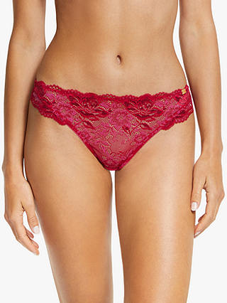 AND/OR Aliyah Lace Brazilian Briefs, Red