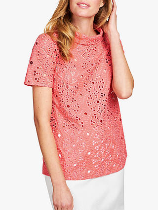 Pure Collection Broderie Bardot Top