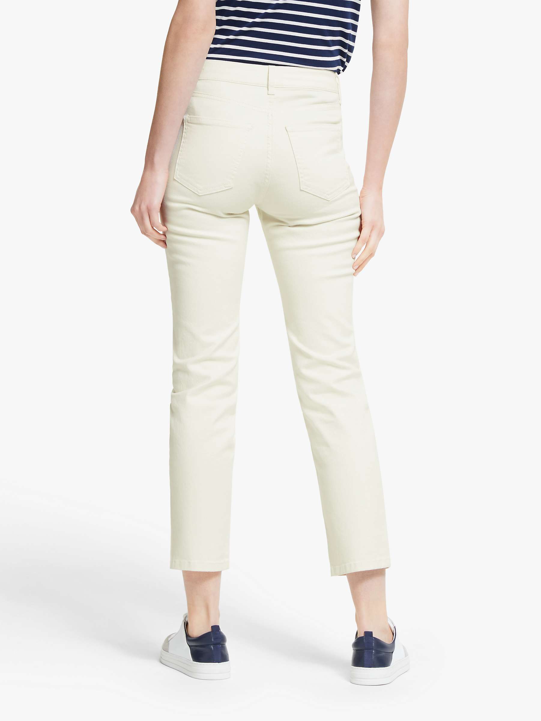 Buy Boden Slim Straight Ankle Skimmer Jeans, Ecru Online at johnlewis.com