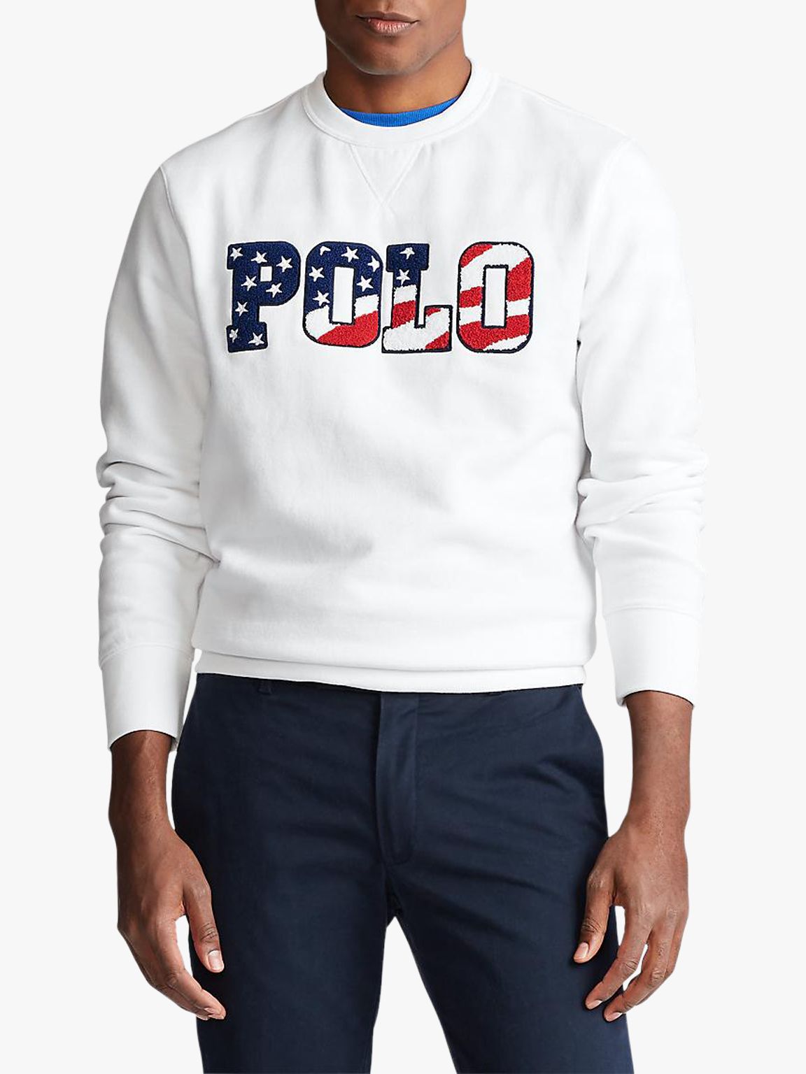 Polo Ralph Lauren Polo Flag Sweatshirt, White