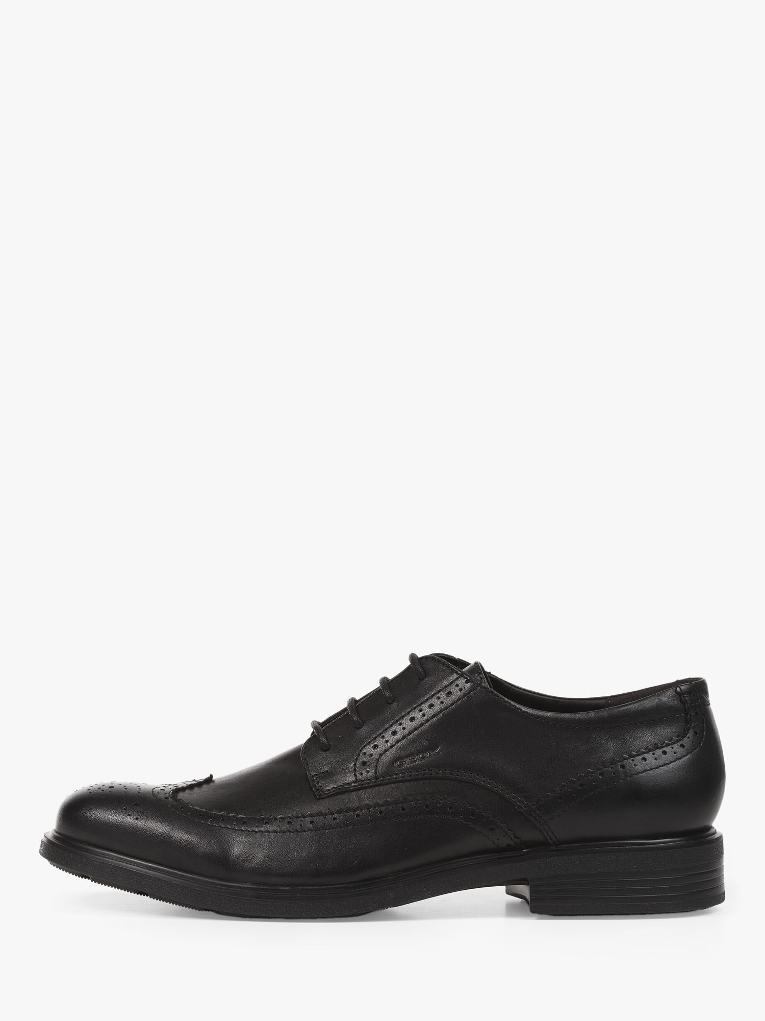 Geox Dublin Derby Shoes, Black, Black at John Lewis & Partners