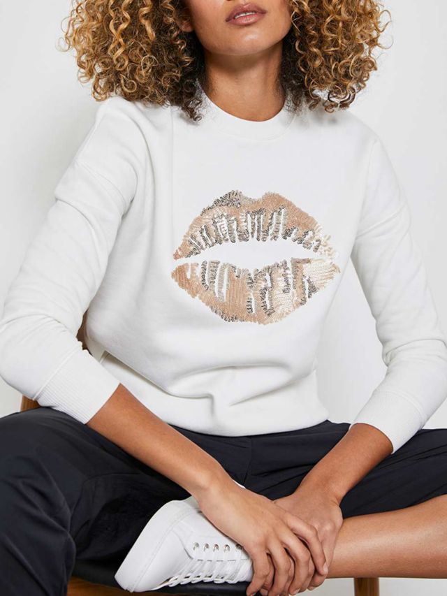 Mint velvet lips sweatshirt new arrivals