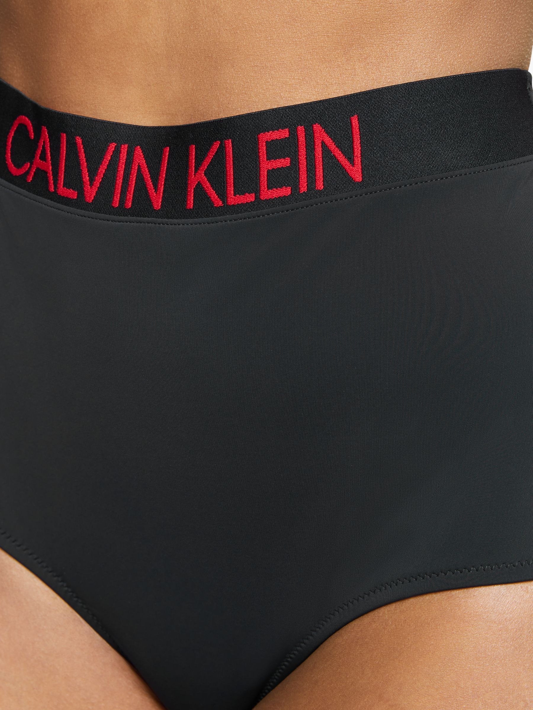 Calvin Klein high waist bikini bottom in black