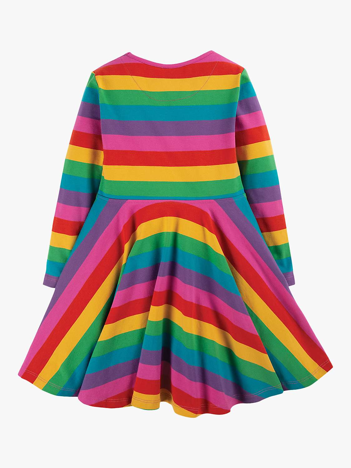 Buy Frugi Baby GOTS Organic Cotton Sofia Rainbow Skater Dress, Multi Online at johnlewis.com