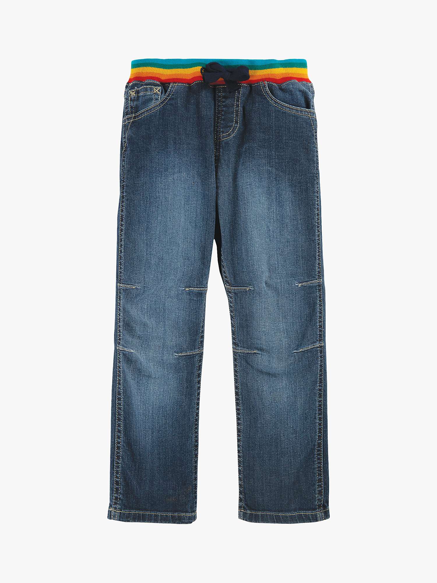 Buy Frugi Children's GOTS Organic Cotton Cody Comfy Jeans, Blue Online at johnlewis.com