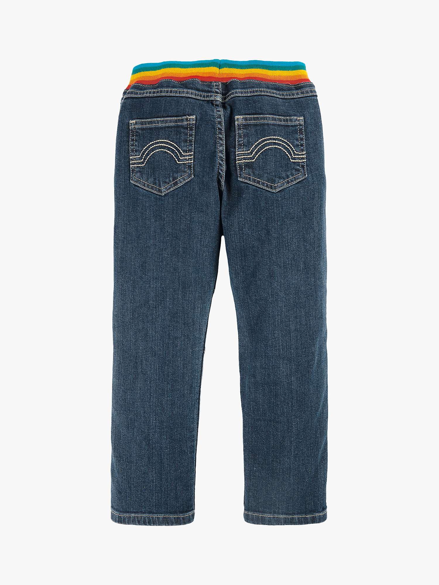 Buy Frugi Children's GOTS Organic Cotton Cody Comfy Jeans, Blue Online at johnlewis.com