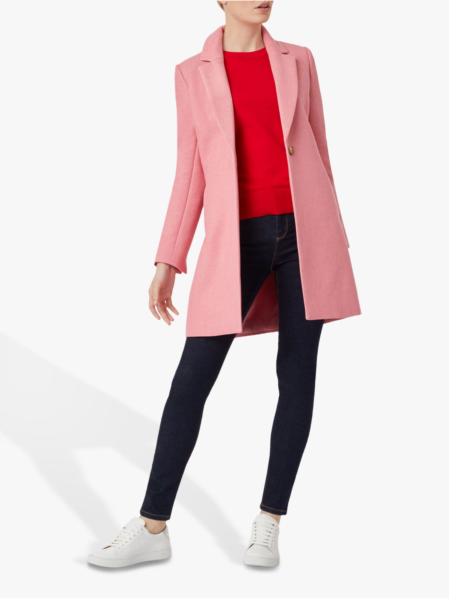 Hobbs Camellia Coat, Bubblegum Pink