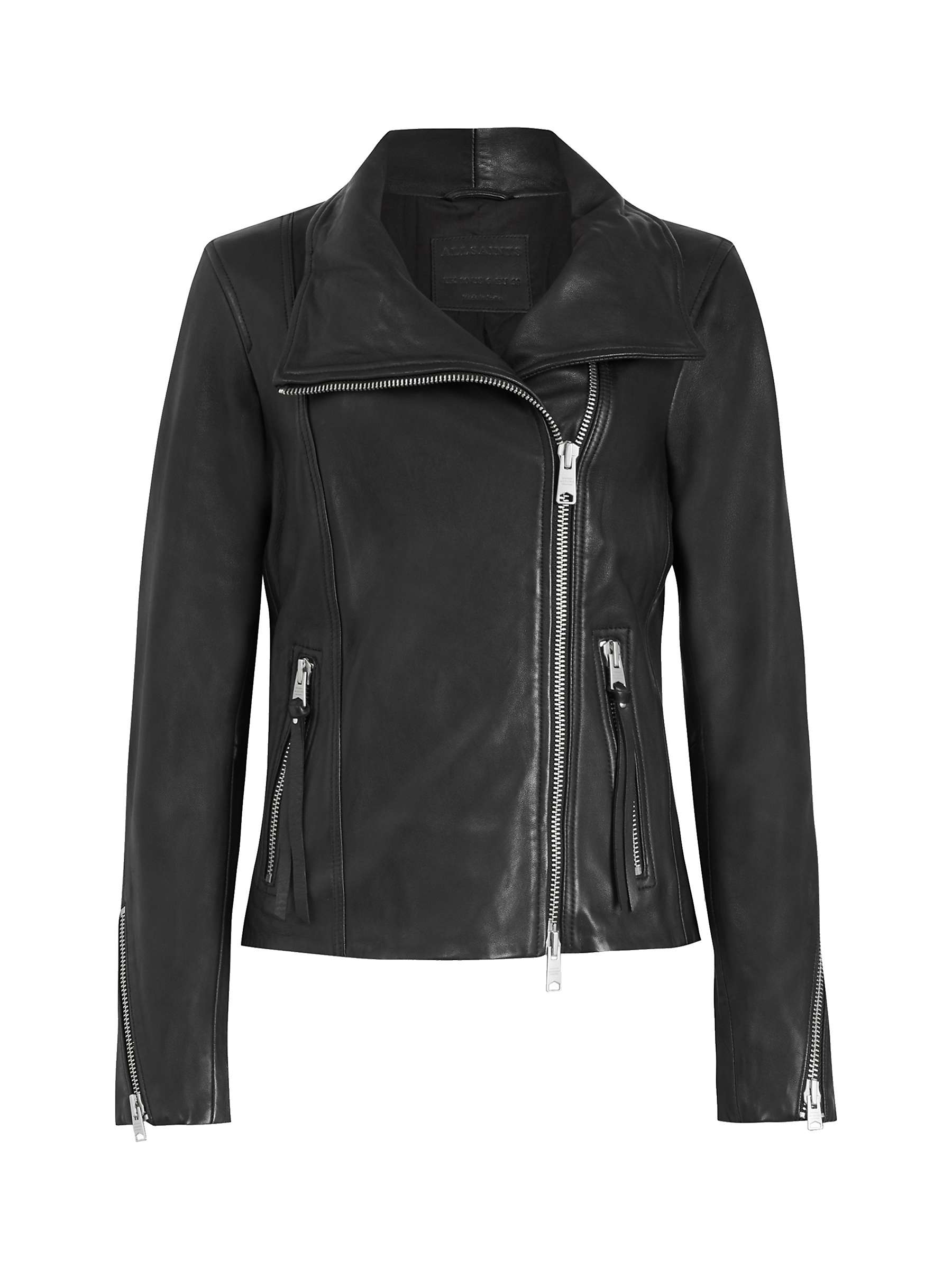 Buy AllSaints Ellis Leather Biker Jacket Online at johnlewis.com