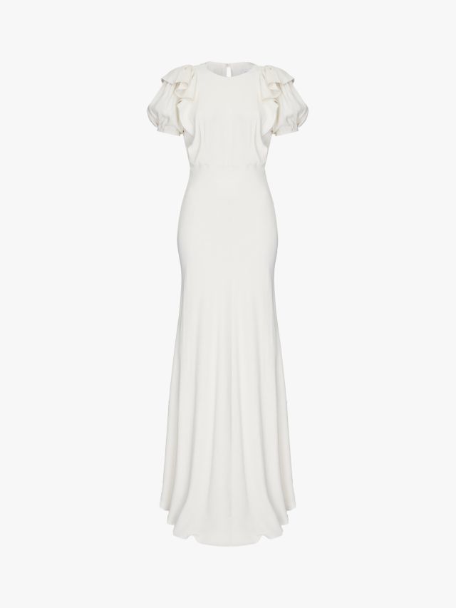 Ghost Delphine Ruffle Wedding Dress, Cloud Dancer, XXS