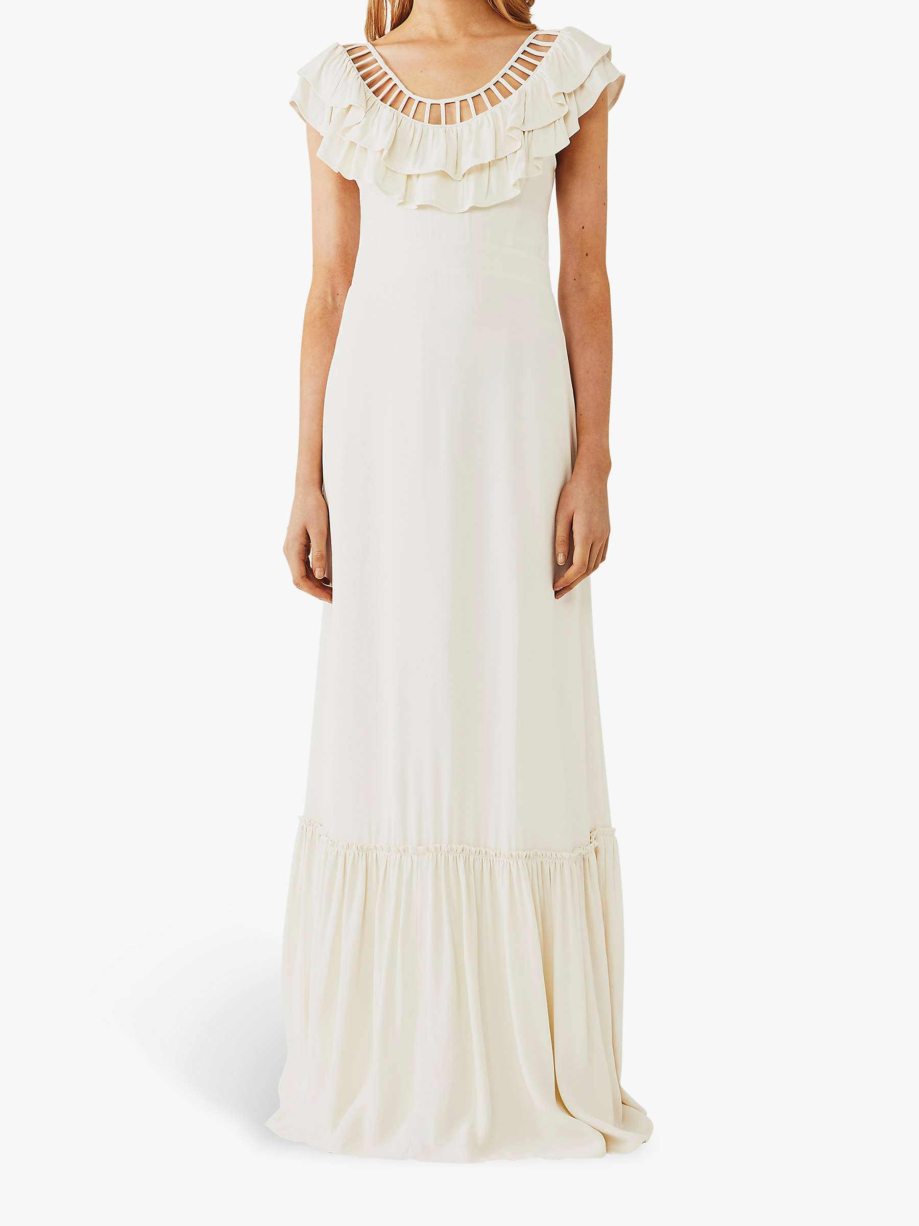 Buy Ghost Rosa Frill Wedding Dress, Cloud Dancer Online at johnlewis.com