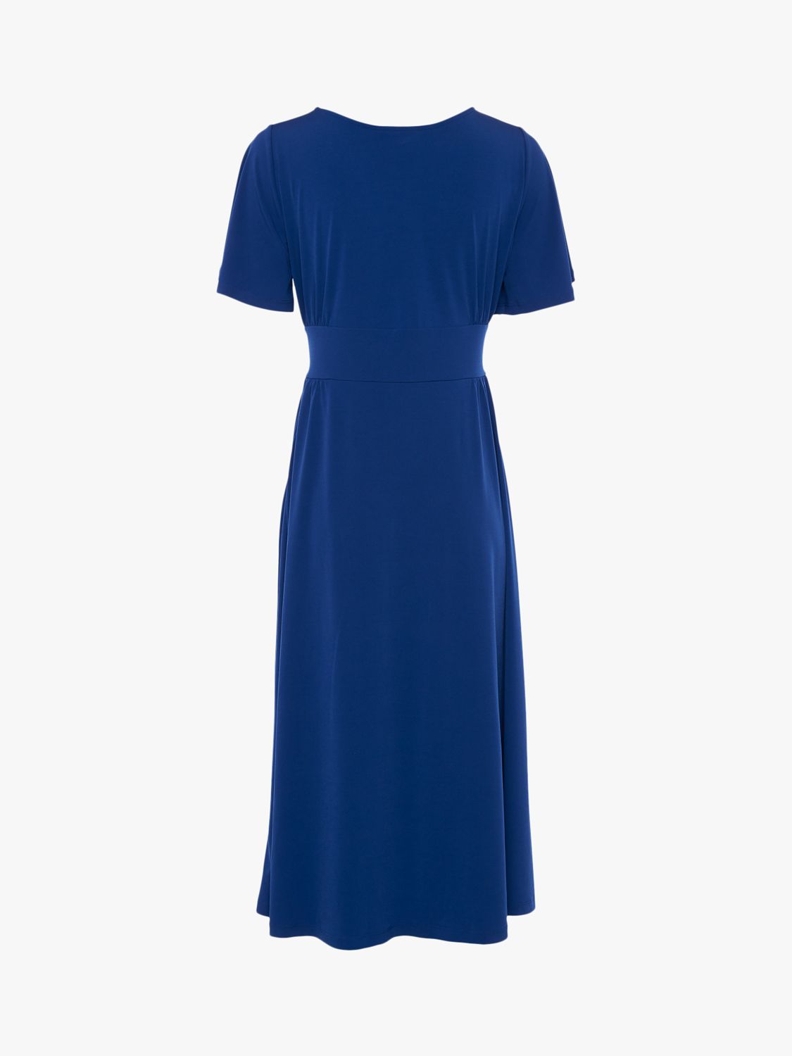 French Connection Jersey V-Neck Midi Dress, Clement Blue