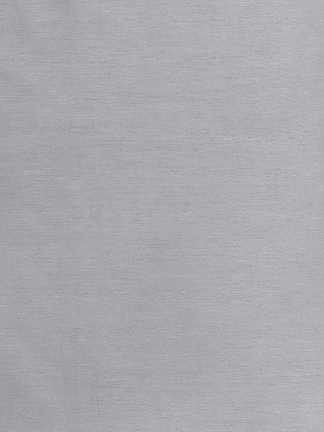 John Lewis Faux Silk Slub Pair Blackout Lined Eyelet Curtains, Silver, W167 x Drop 137cm