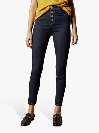 Ted Baker Leppie Button Front Jeans, Blue