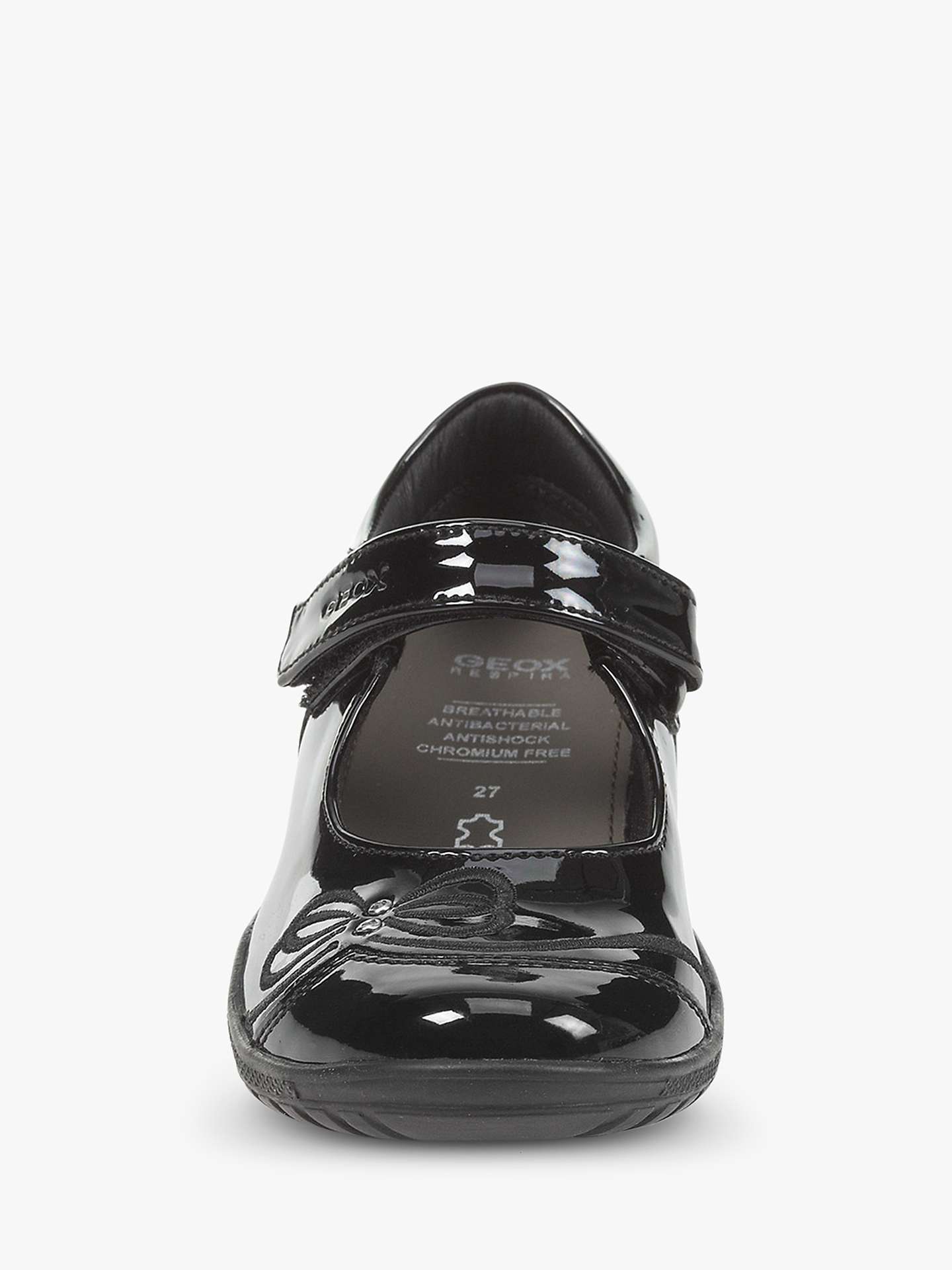 Buy Geox Children's Shadow Mary Jane School Shoes, Black Patent Online at johnlewis.com