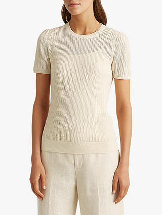 Lauren Ralph Lauren Trevona Short Sleeve Round Neck Sweater 