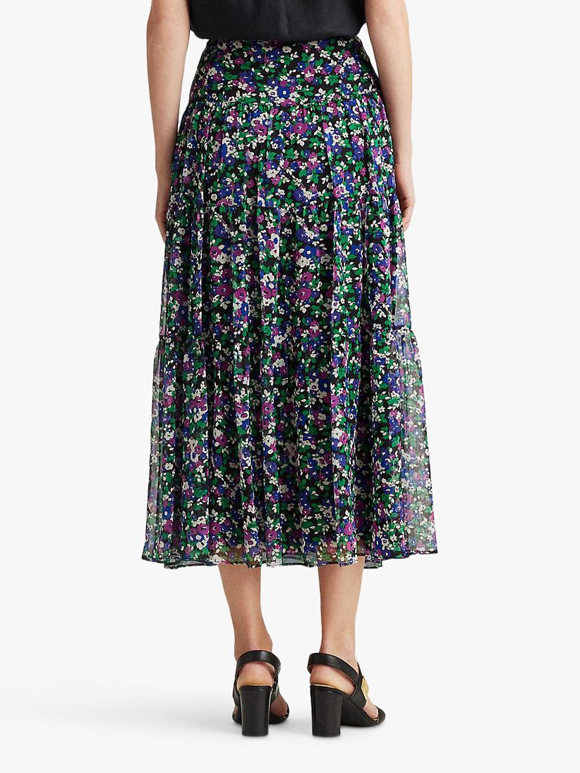 Lauren Ralph Lauren Pauldina Skirt, Black/Multi