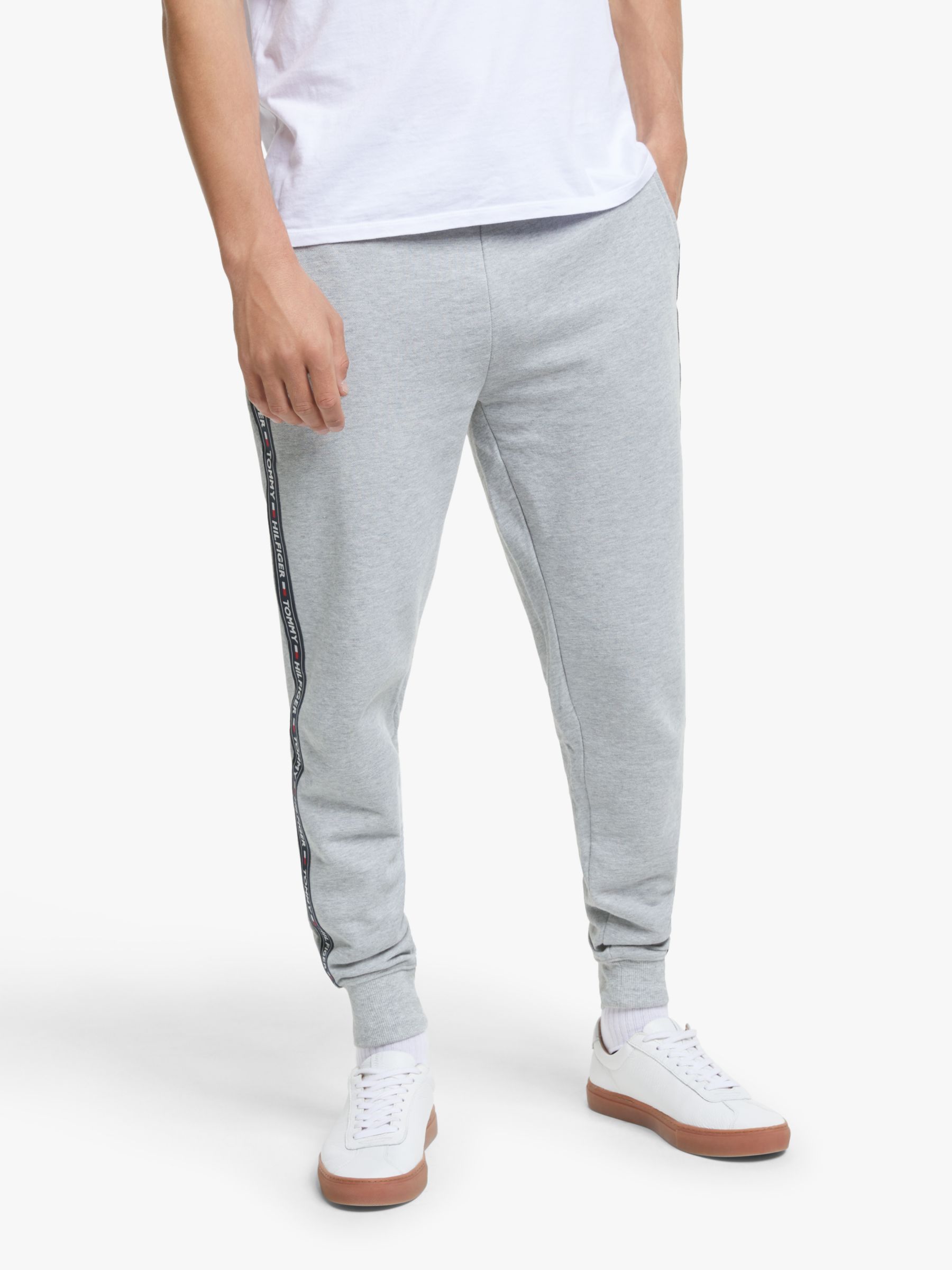 logo tape piping joggers