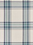 John Lewis Afton Check Weave Pair Dimout/Thermal Lined Eyelet Curtains