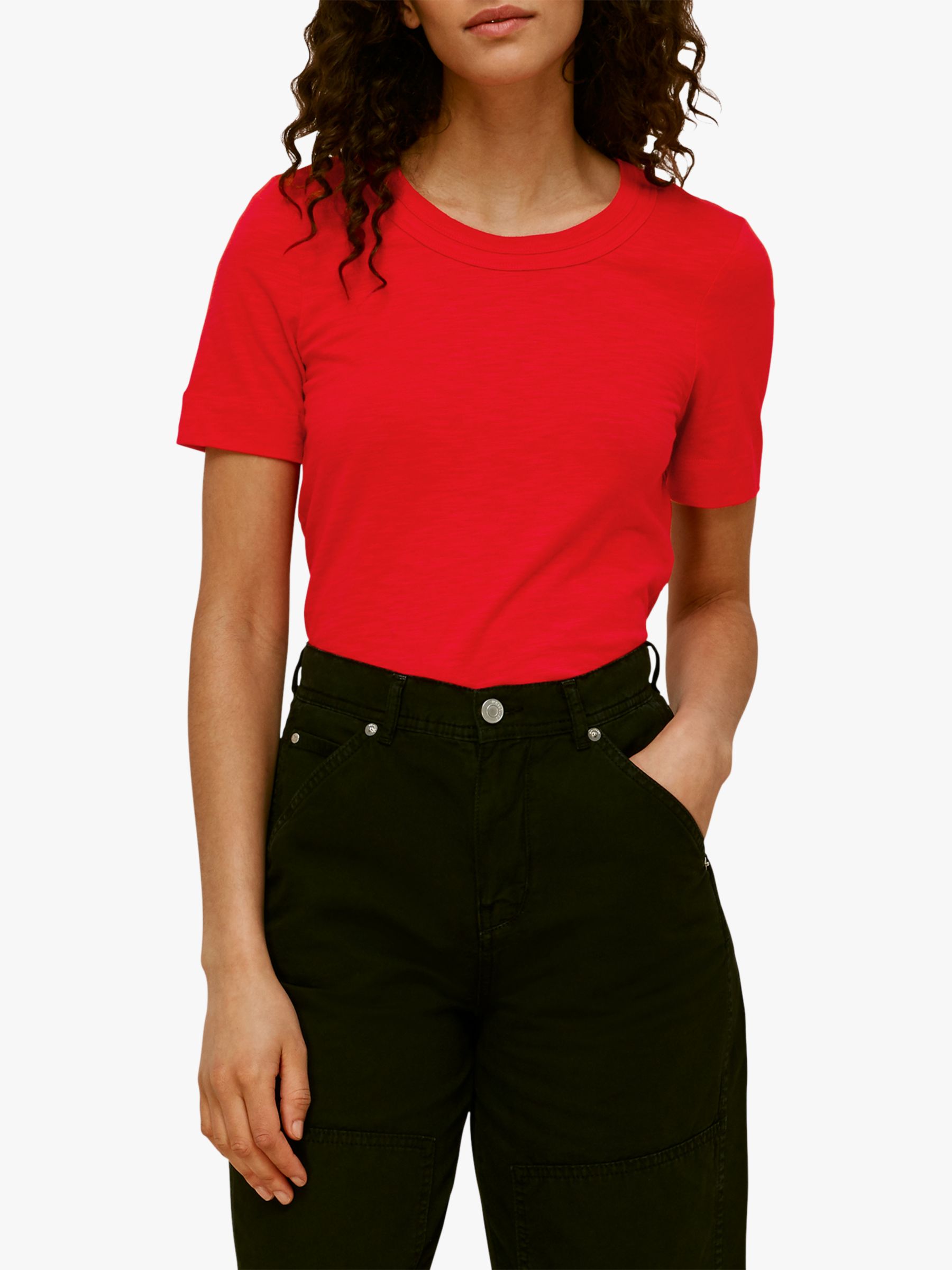red short sleeve shirt womens