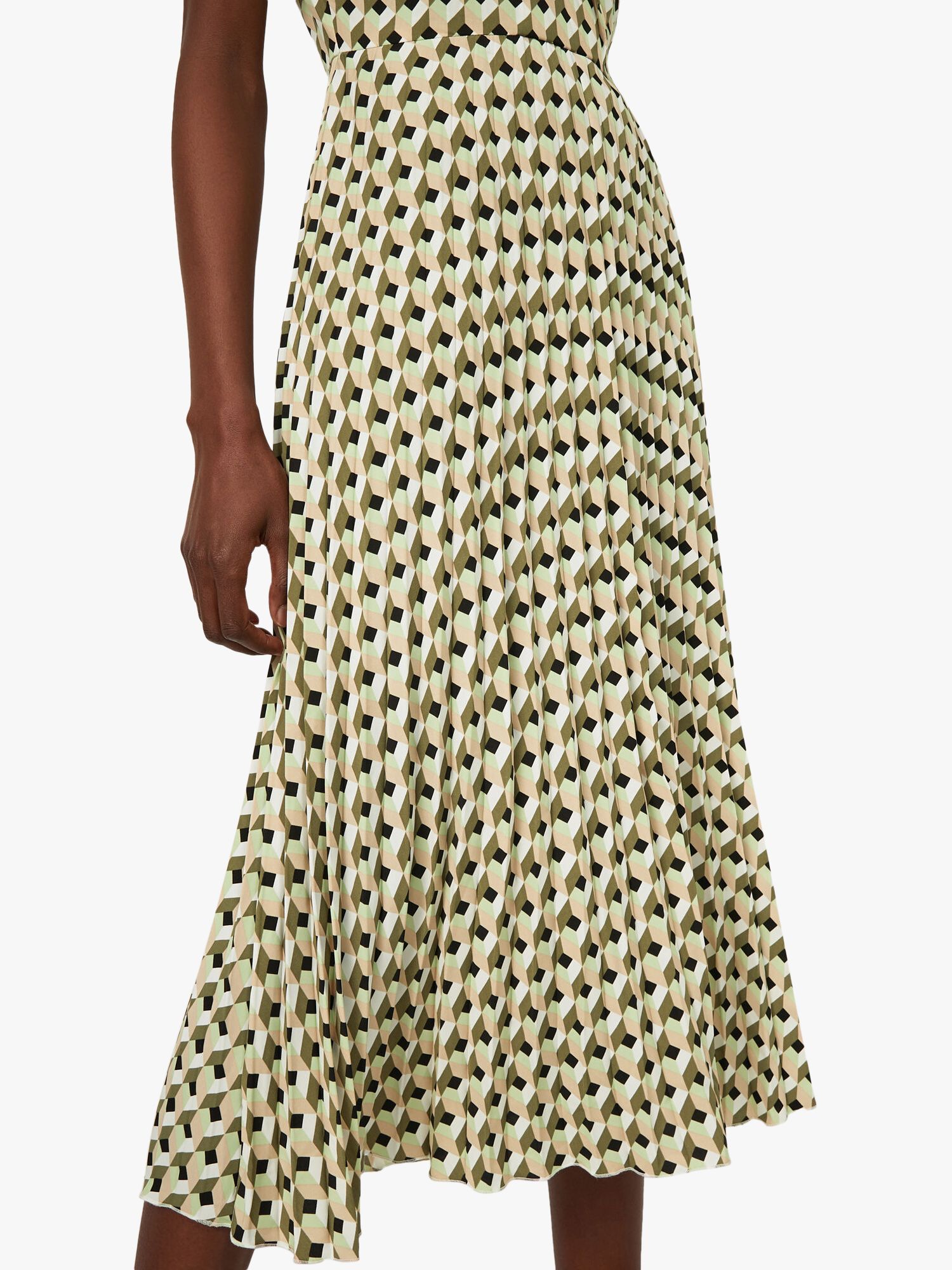 warehouse geo print dress