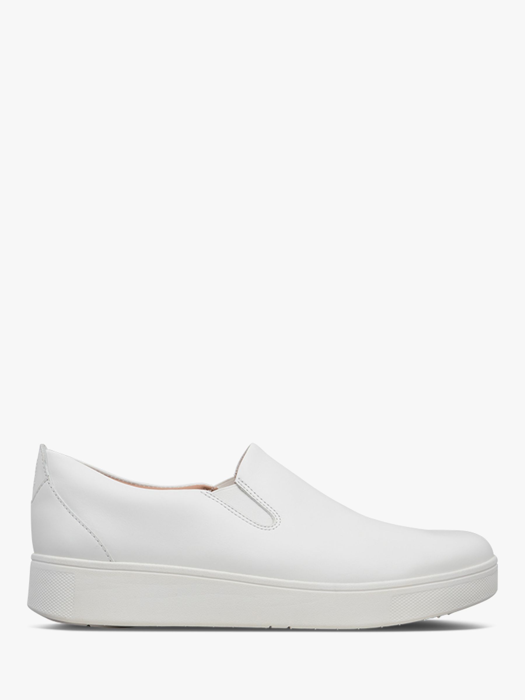 white leather slip on pumps