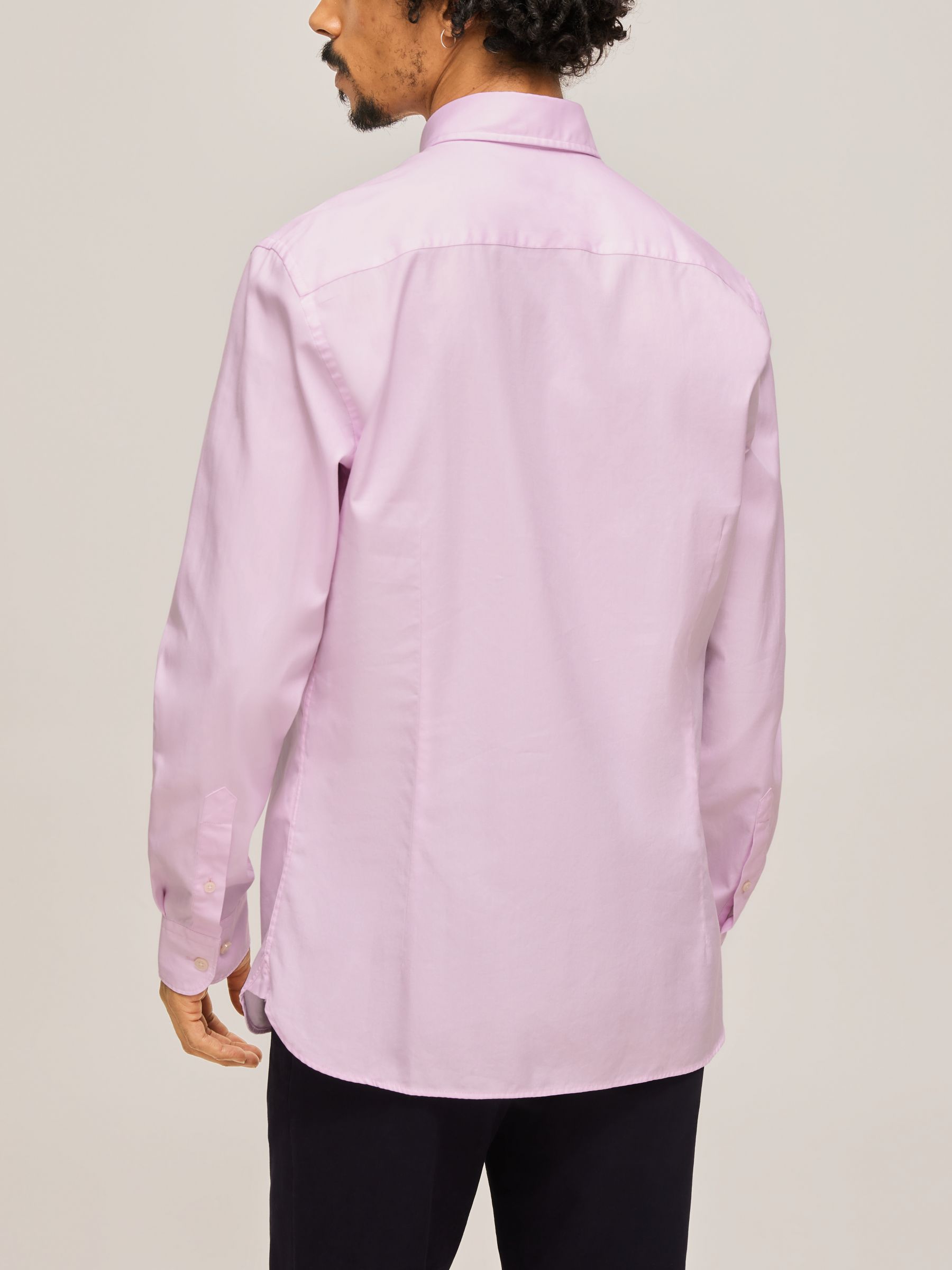 Hackett London Cotton Oxford Shirt, Light Pink at John Lewis & Partners