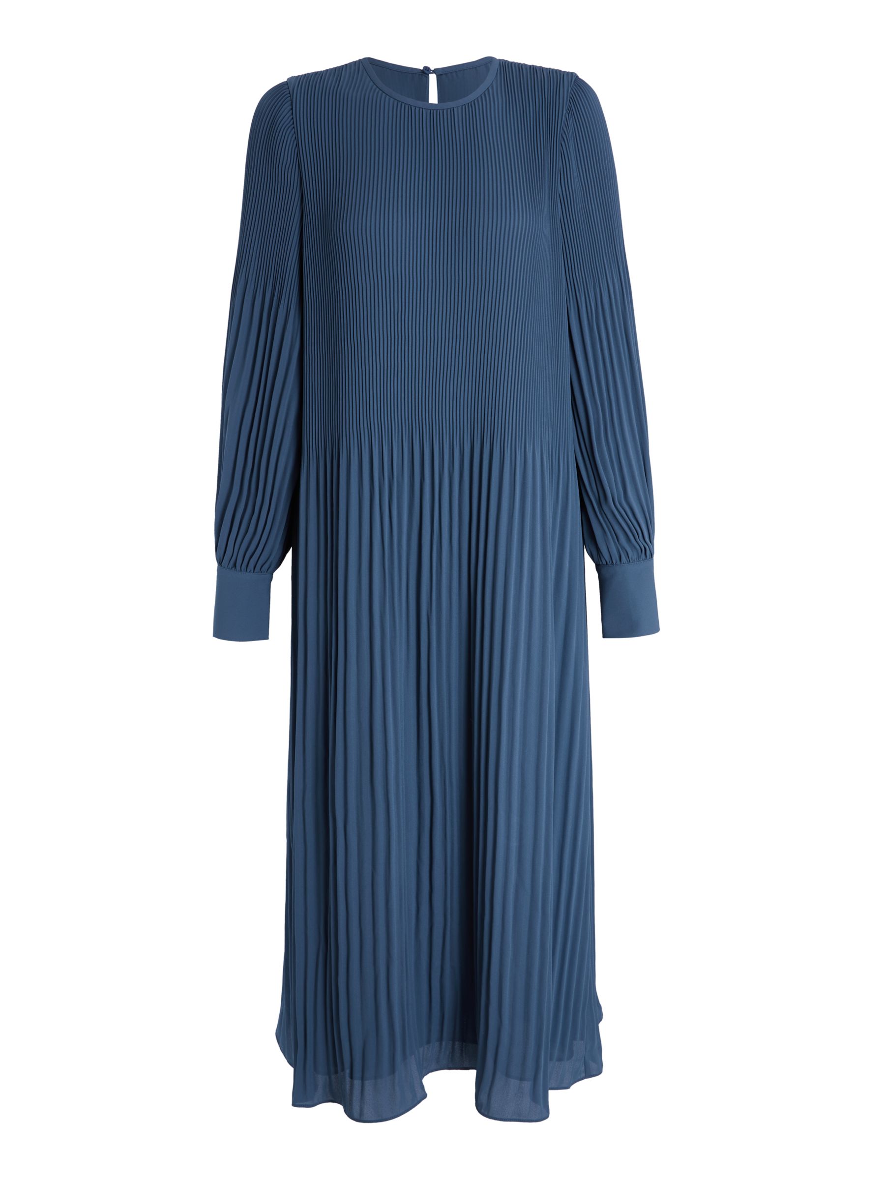 Modern Rarity Plisse Dress, Dusty Blue