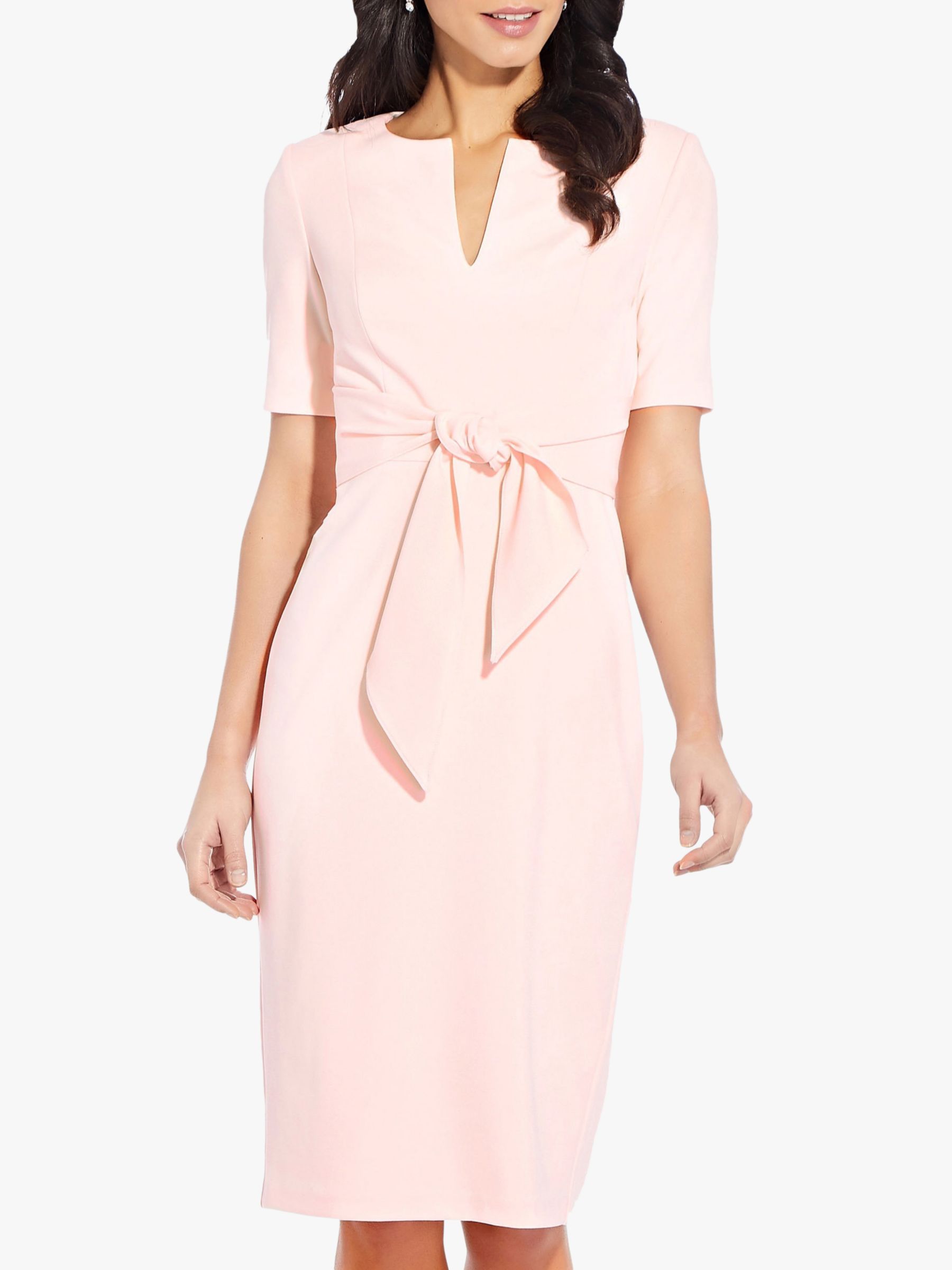 Adrianna Papell Knit Crepe Knee Length Dress