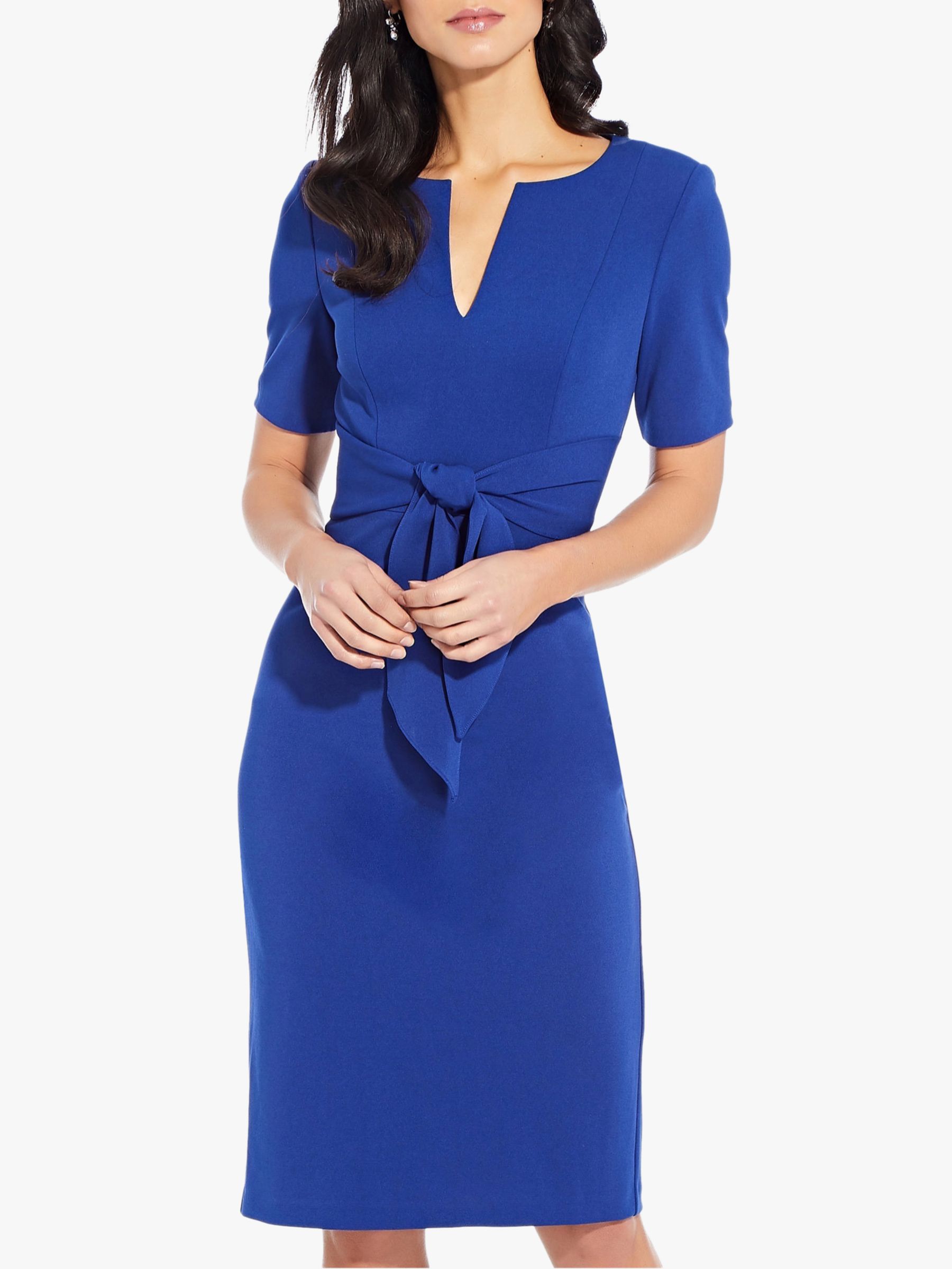 Adrianna Papell Knit Crepe Knee Length Dress at John Lewis & Partners