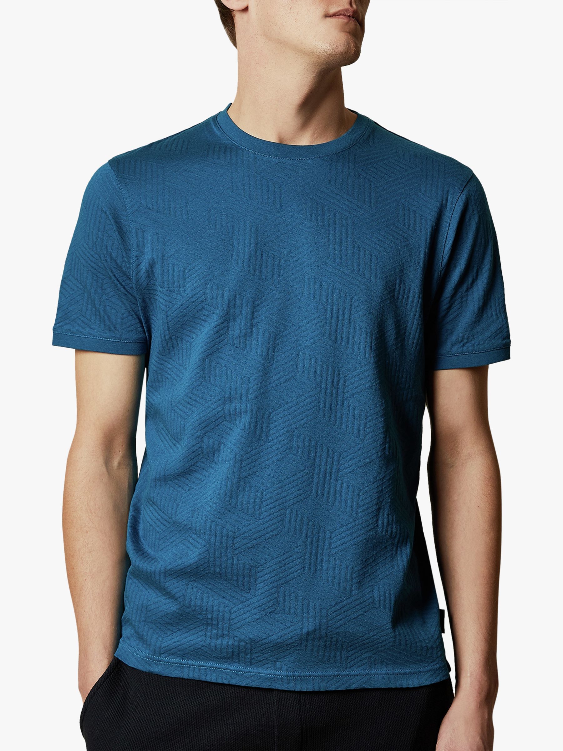 Ted Baker Twopee Textured Cotton T-Shirt
