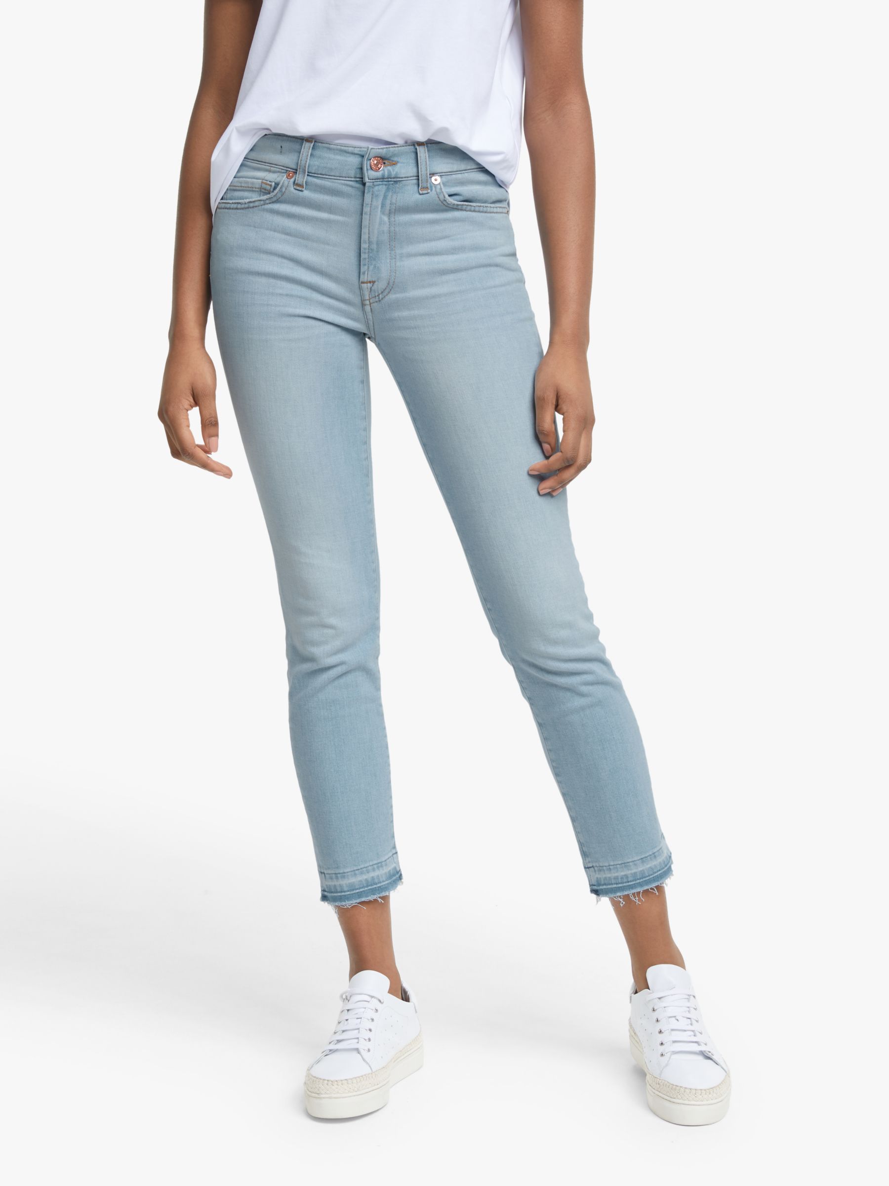 7 for all mankind roxanne ankle frayed hem jeans