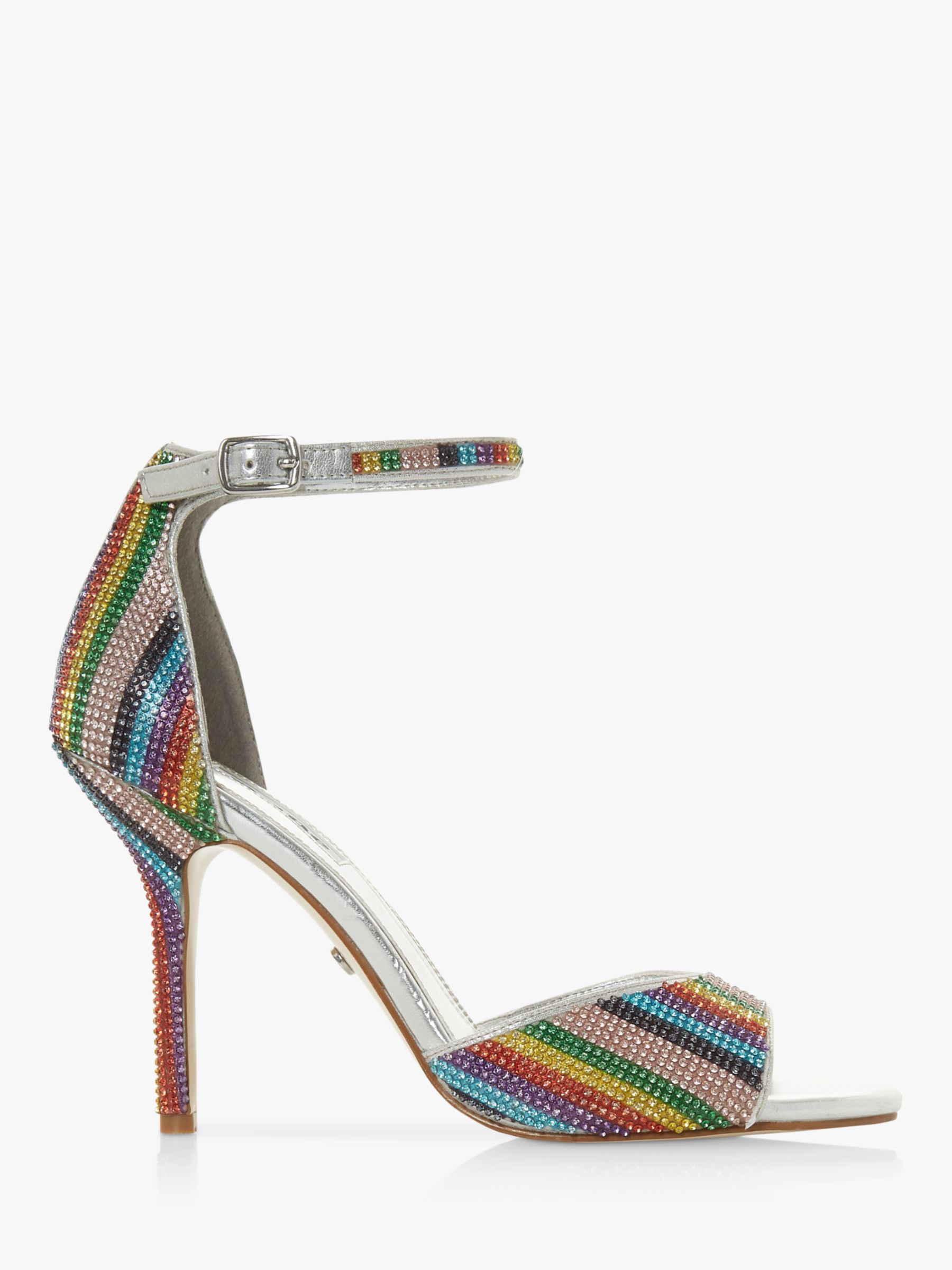 Dune Millionaire Crystal Stiletto Sandals, Multi