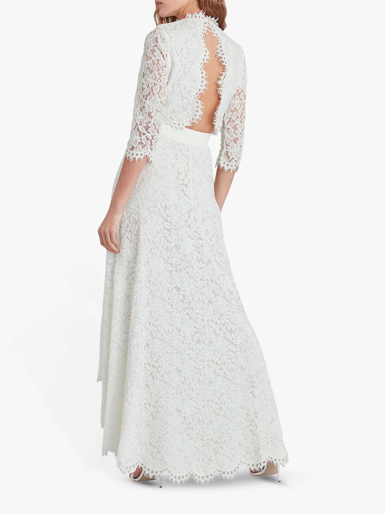 Buy Whistles Ariane Lace Wedding Co-Ord Skirt and Top, Ivory Online at johnlewis.com