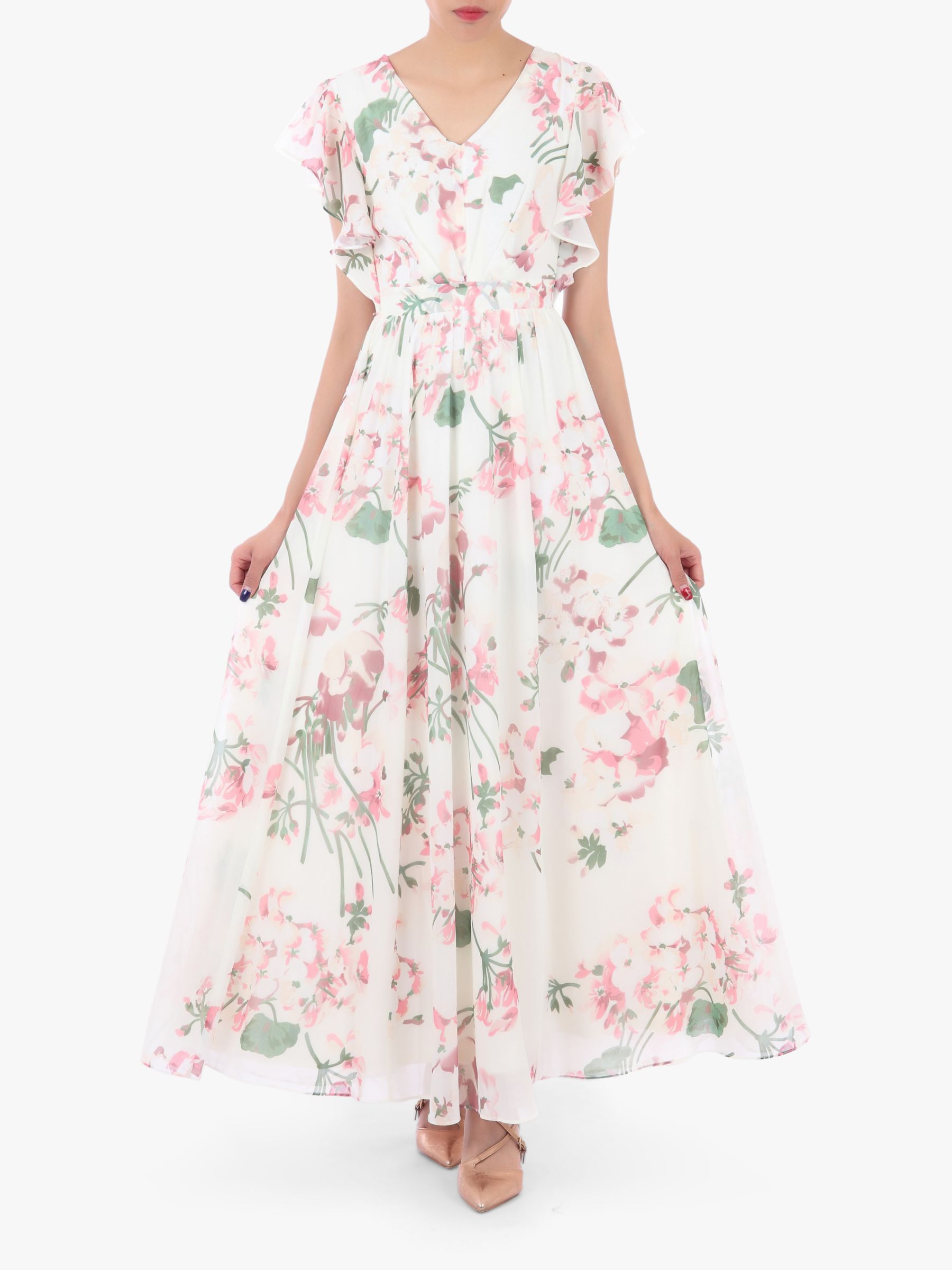 Jolie Moi Floral Maxi Bridesmaid Dress ...