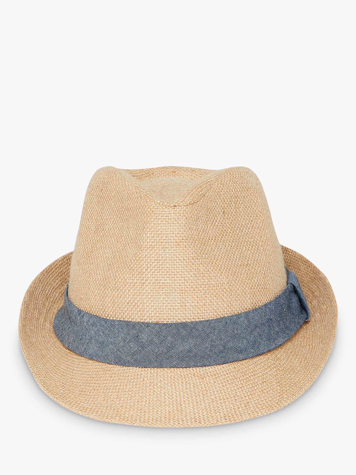 Buy Joules Halstow Hessian Trilby Hat, Natural Online at johnlewis.com