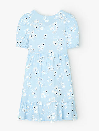 John Lewis & Partners Girls' Floral Print Dress, Blue