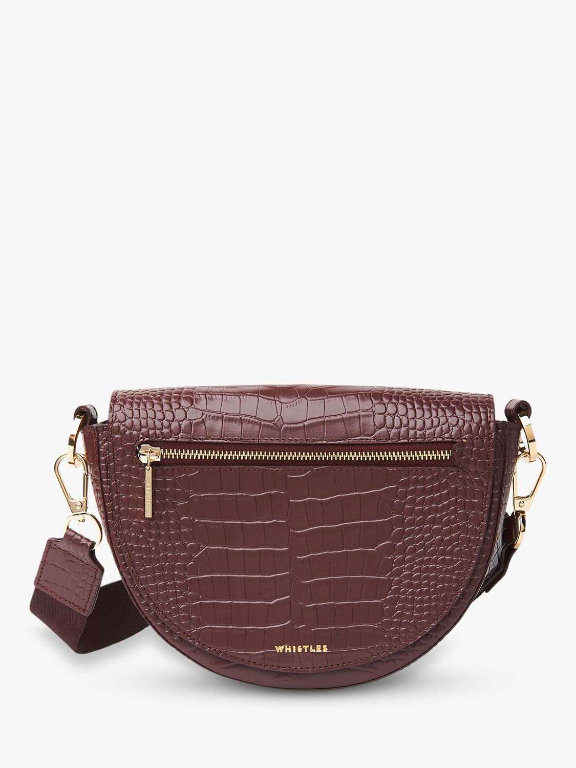 plum leather bag