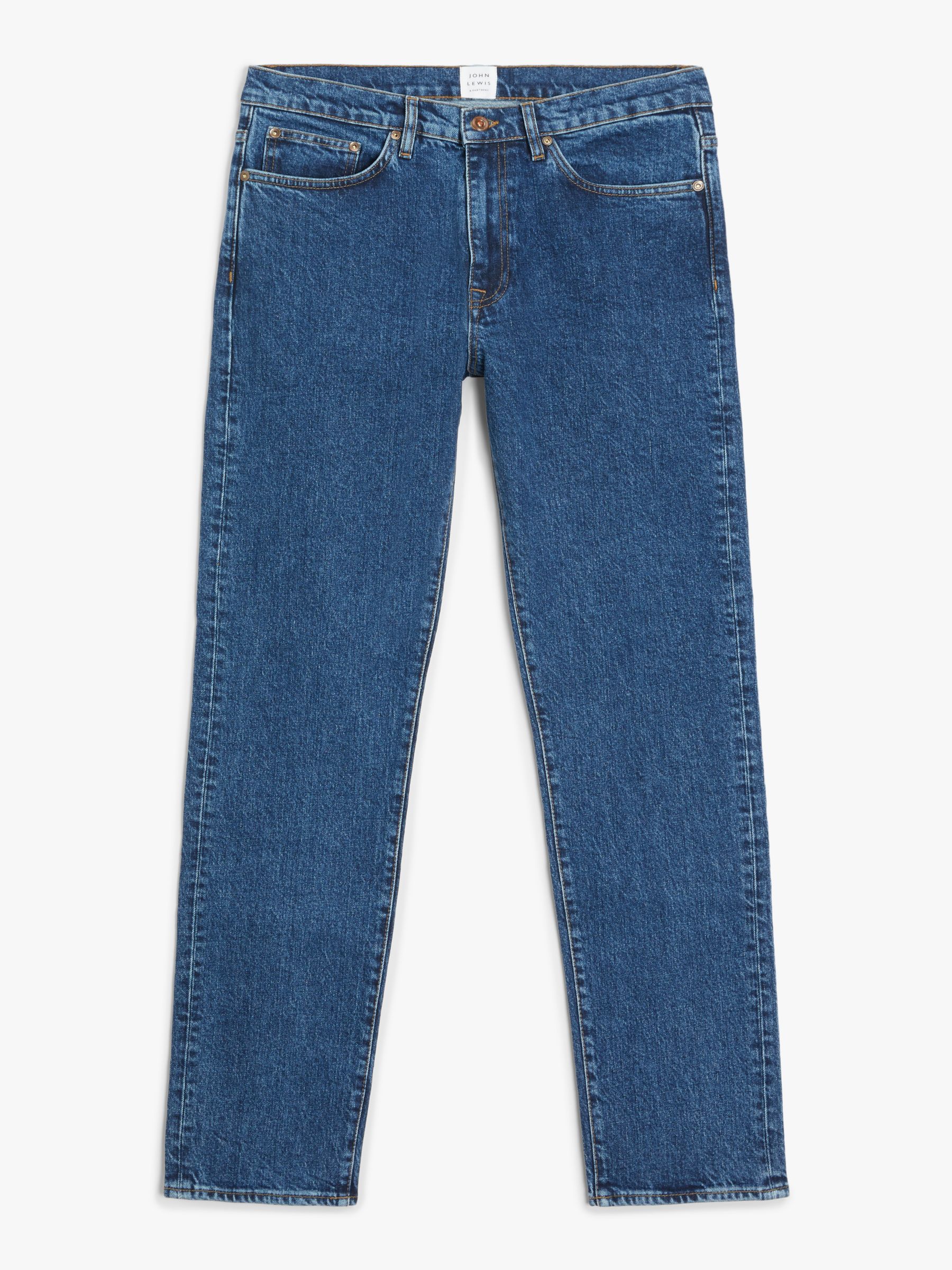 John Lewis & Partners Slim Fit Organic Cotton Jeans