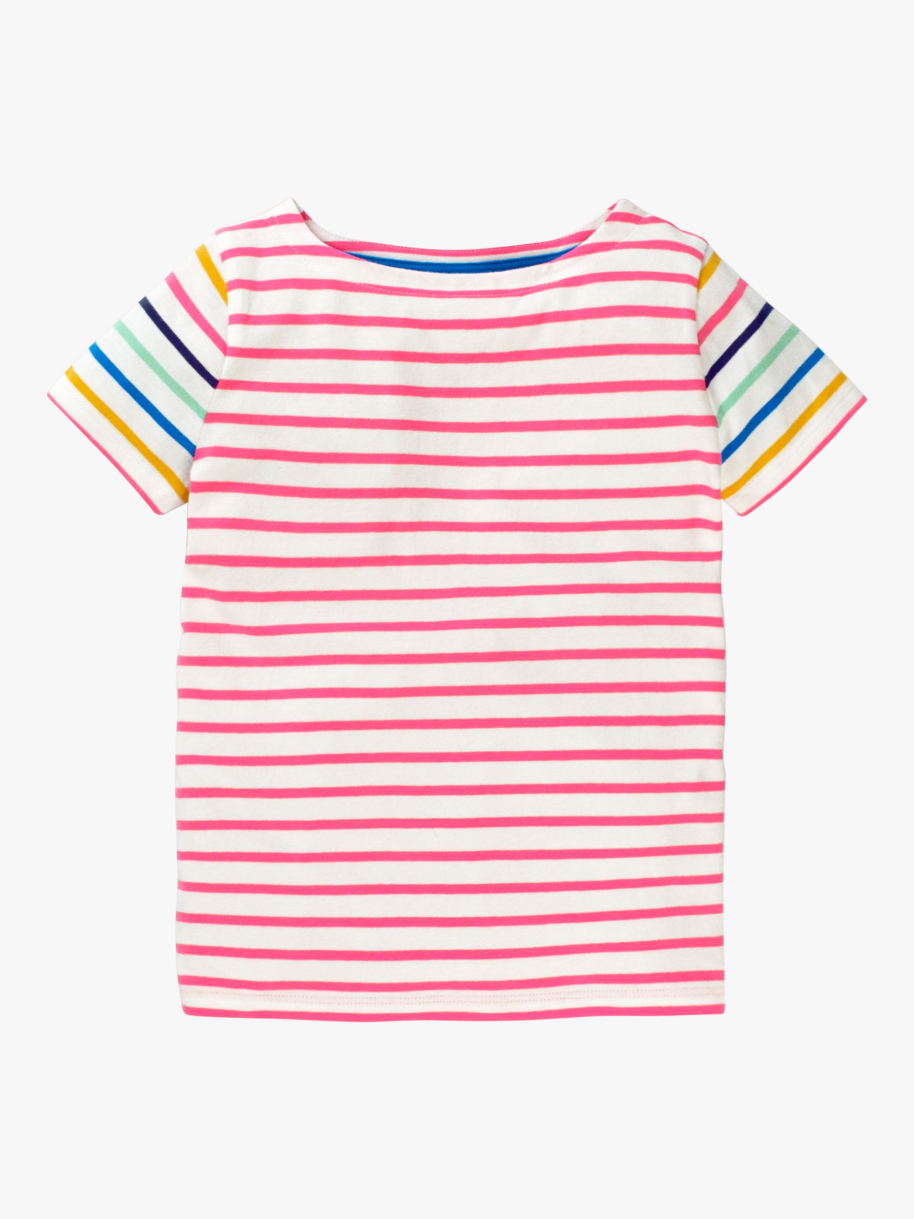 Mini Boden Girls' Short Sleeve Breton T-Shirt