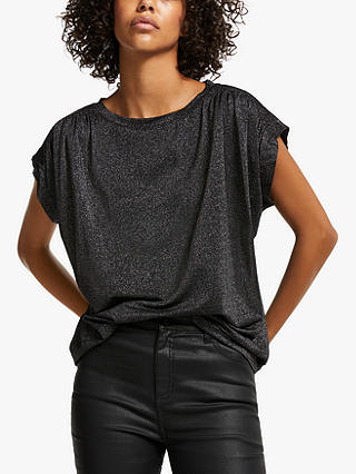 AND/OR Lola Glitter T-Shirt, Black