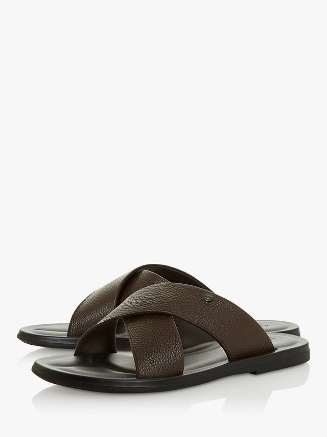 Dune Frankss Leather Sandals, Brown