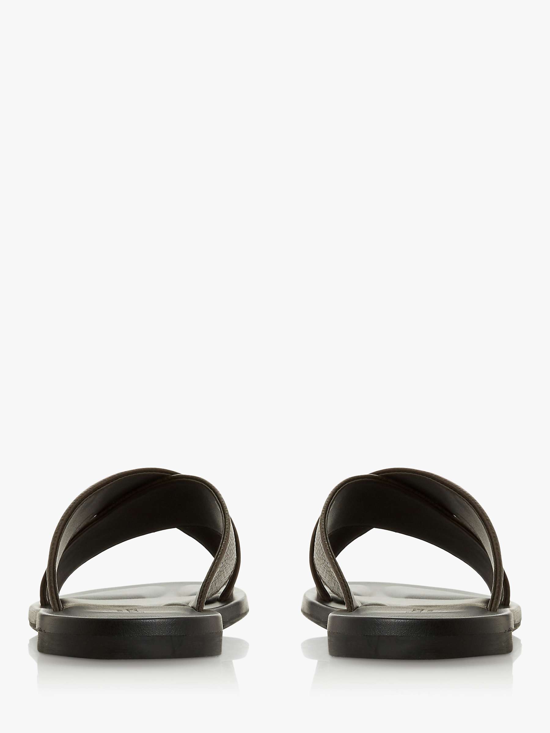 Buy Dune Frankss Leather Sandals, Brown Online at johnlewis.com